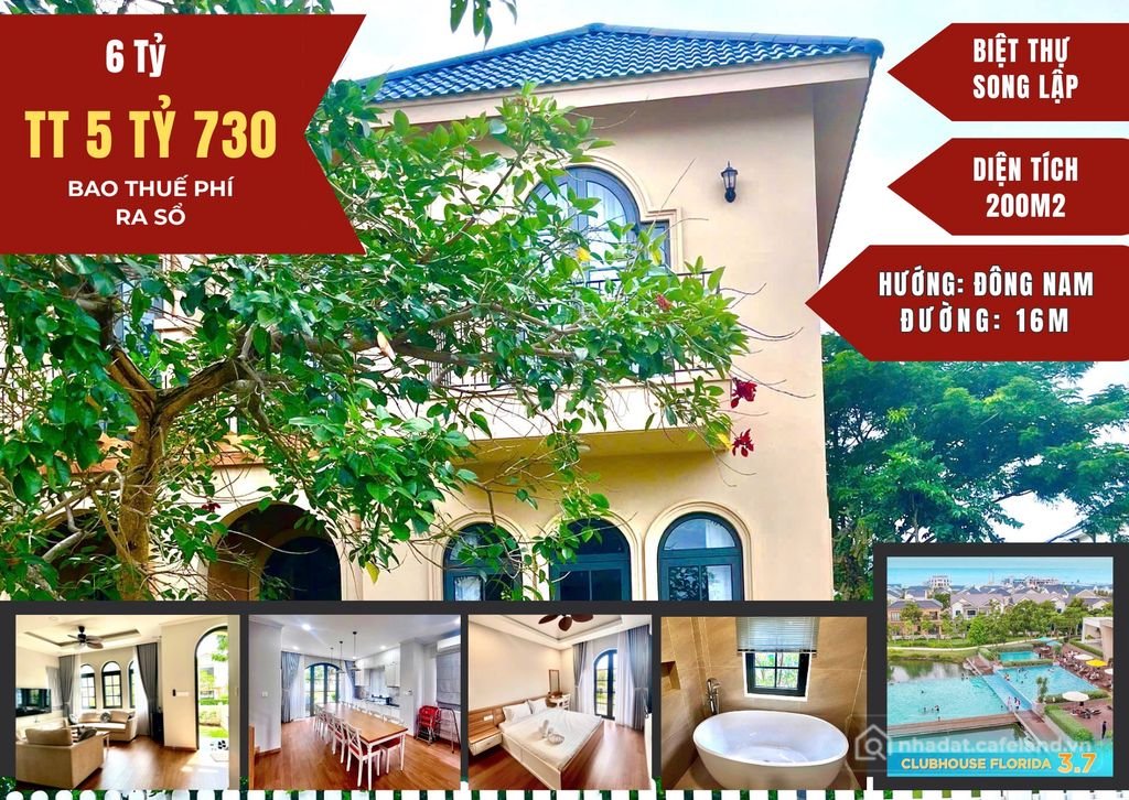 Bán căn hộ chung cư: Bán biệt thự NovaWorld  Phan Thiết 4 phòng ngủ 3WC 200m2 Fu