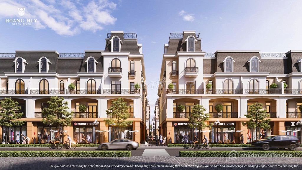 Bán nhà phố dự án: Bán Căn Hoàng Huy Green River view đối diện công viên giá tốt