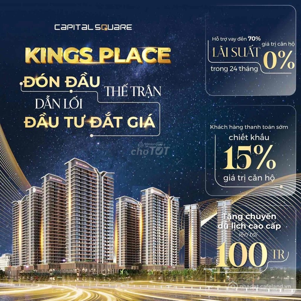 Bán căn hộ chung cư: BÁN LỖ CĂN 2PN CAPITAL SQUARE MẶT TIỀN SÔNG HÀN. CHIẾT KHẤU