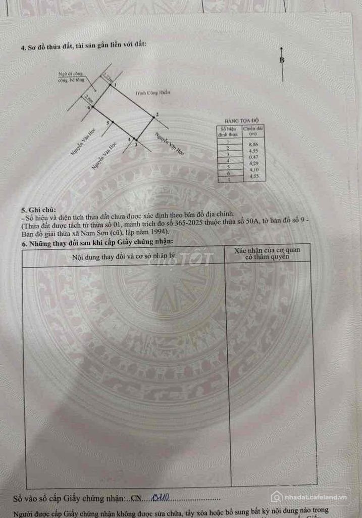 Bán đất thổ cư: Đất 40,5m2 ngang 4,5m Cống Mỹ, Nam Sơn chỉ 815 triệu đồng