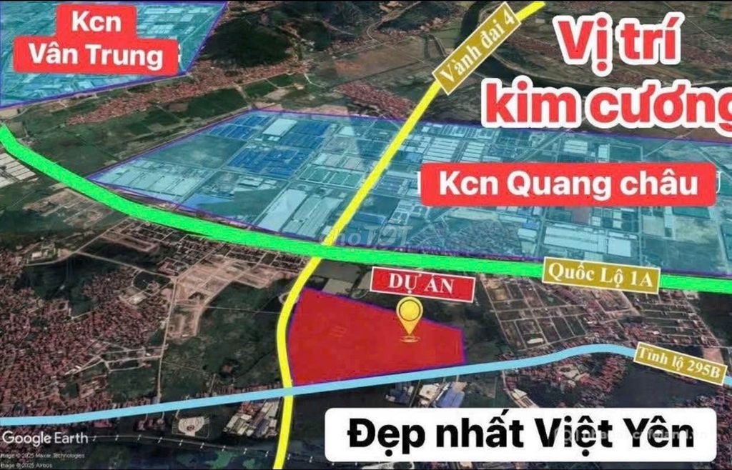 Bán đất nền dự án: DỰ ÁN TABUDEC VIỆT YÊN -BẮC GIANG(P-NẾNH- BẮC NINH) GIÁ 5,X T
