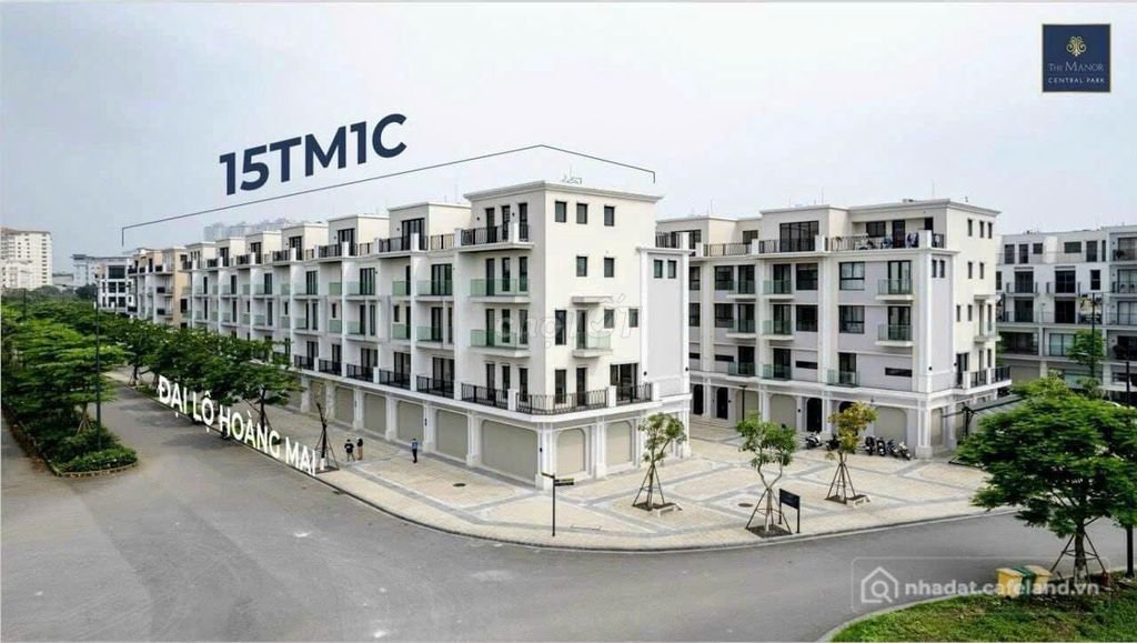 Nhà hàng - Khách sạn: Cần bán căn góc Shophouse The Manor Central Park 99m2, 5 t