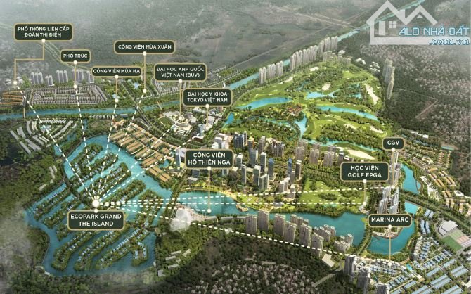 Bán biệt thự: Biệt thự đảo Eco Central Park thành phố Vinh siêu đẹp, hàng hiếm m