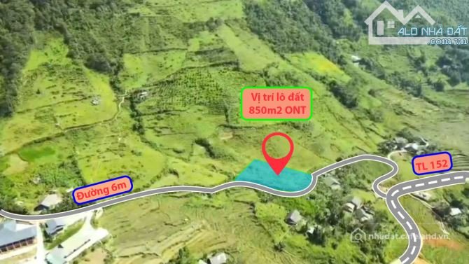 Bán đất thổ cư: Bán 850m2 đất thổ cư tại Sa Pa, xã Mường Hoa, chỉ 14 tỷ
