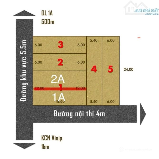 Bán đất thổ cư: Đất Hải Lăng Gần Khu Công Nghiệp Vsip giá chỉ 310tr 1 lô