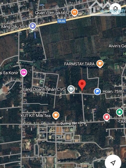 Bán đất thổ cư: BÁN ĐẤT GẦN LÀNG DOANH NHÂN BMT -Có 2 Lô Liền Kề • Vị trí: Gần L