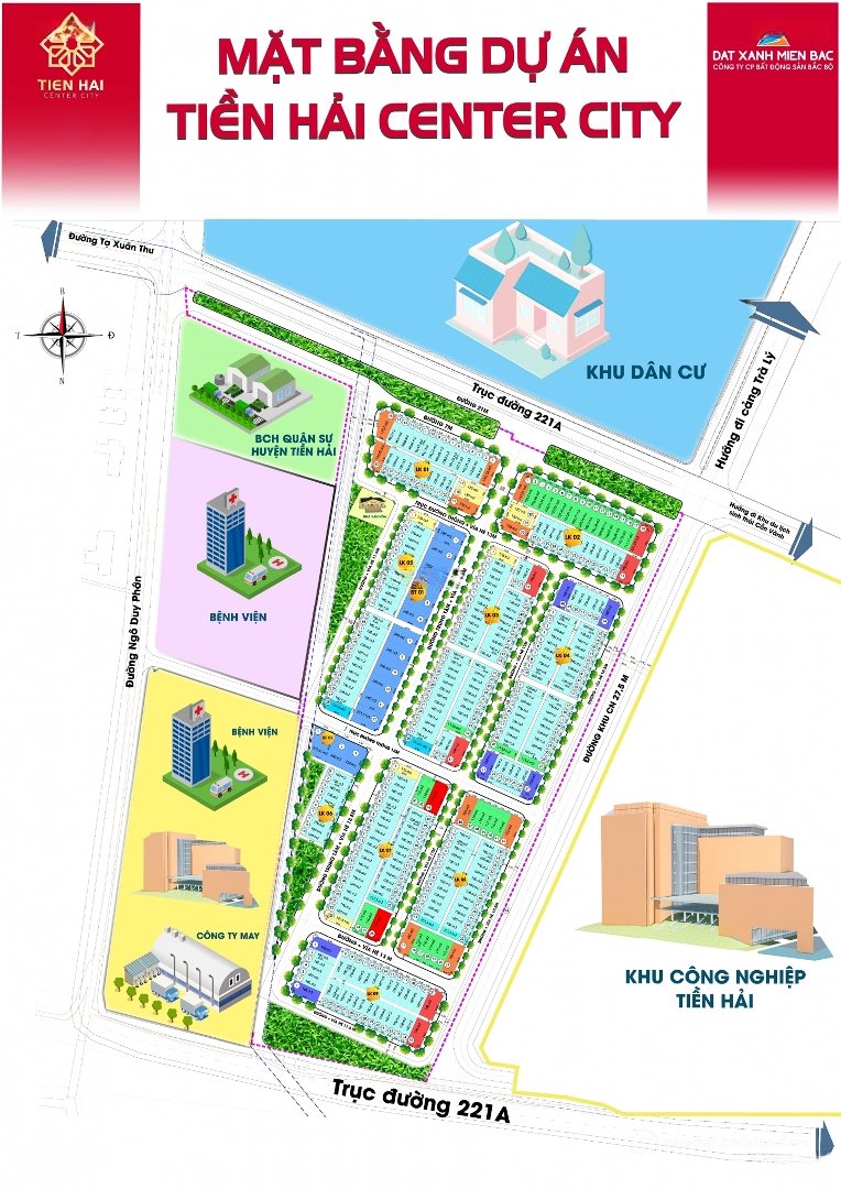 Bán đất thổ cư: Hàng Hiếm Tại Tiền Hải Center City, Xã Tây Giang, Tiền Hải, Thái