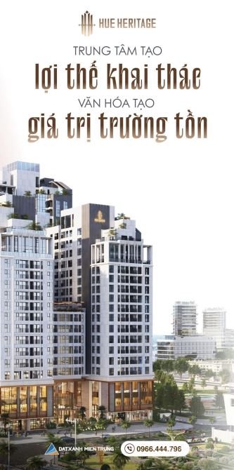 Bán căn hộ chung cư: Sắp ra mắt giỏ hàng đợt 3 căn hộ HUE HERITAGE 2 phòng 