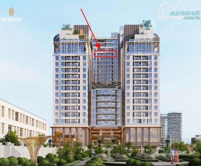Bán căn hộ chung cư: Chỉ còn 1 căn HUE HERITAGE tầng 20 view sông Hương 83m