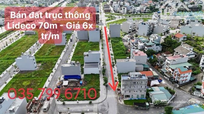 Bán đất thổ cư: Bán đất trục thông Lideco - Bãi Muối 70m full xây dựng Gía đầu T