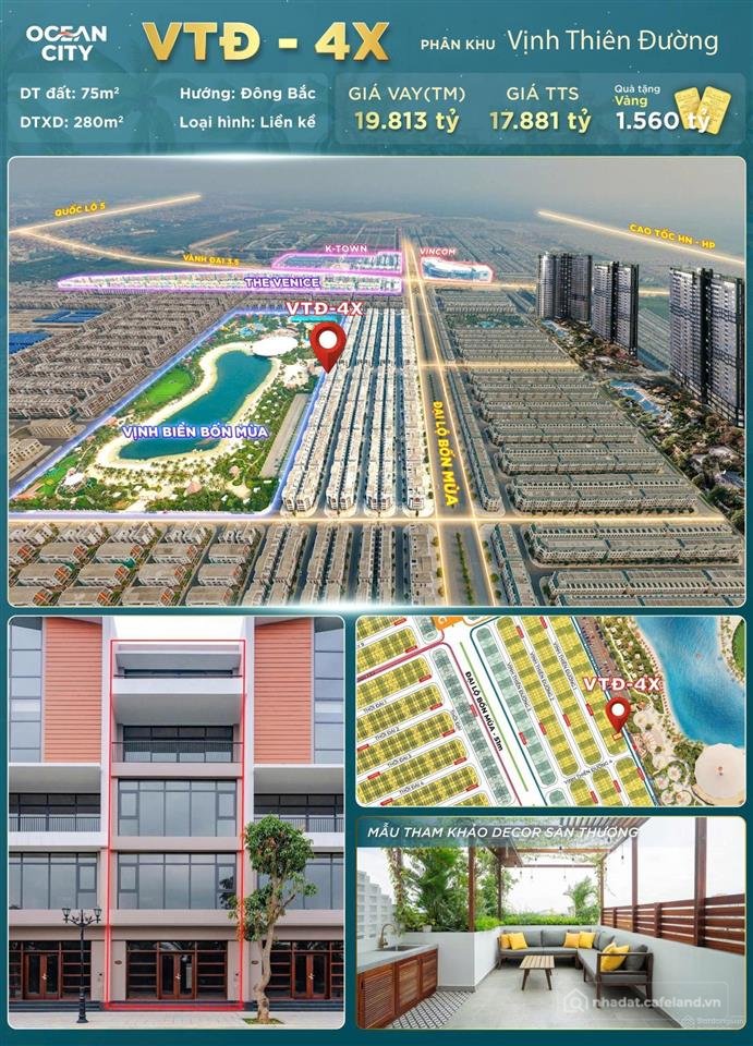 Bán nhà riêng: Độc quyền liền kề vtđ ngay cửa biển paradise bay