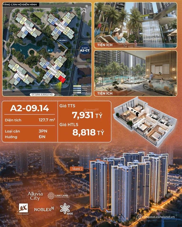 Bán căn hộ chung cư: Hot căn "hoa hậu" alumi 3pn view vĩnh viễn triệu đô kết hợp