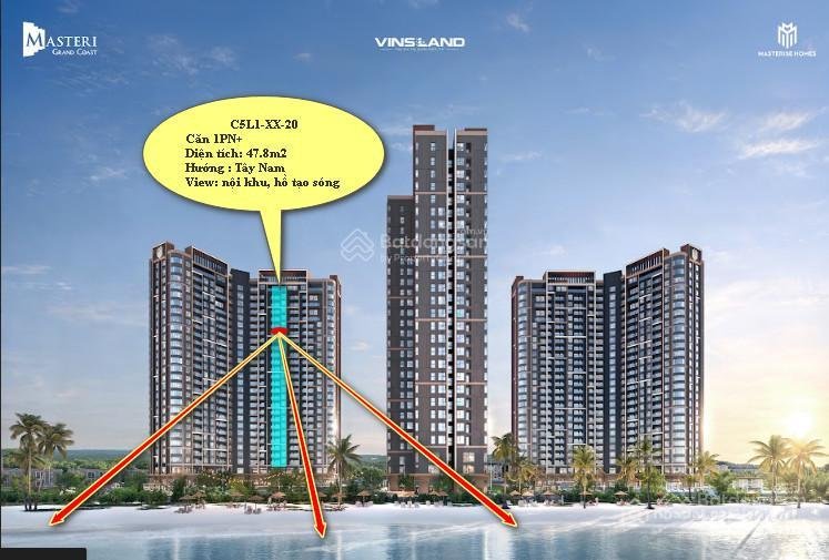 Bán căn hộ chung cư: Bán 1n + đẹp nhất masteri grand coast tầng trung, view vip 