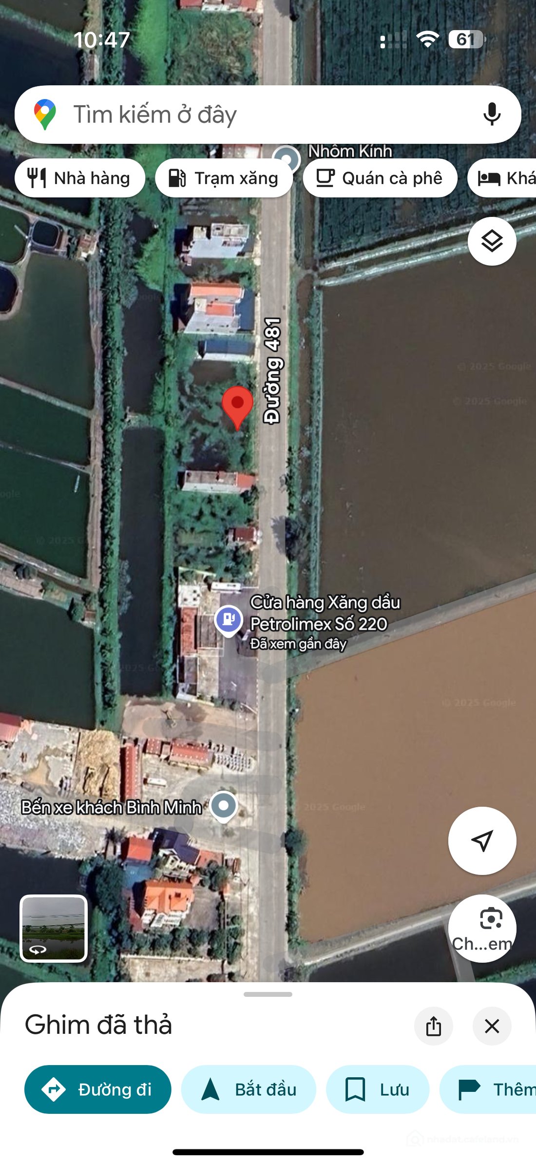 Bán đất thổ cư: Cần bán đất Ql481, thị trấn bình minh, kim sơn. Dt 5x20 full thổ