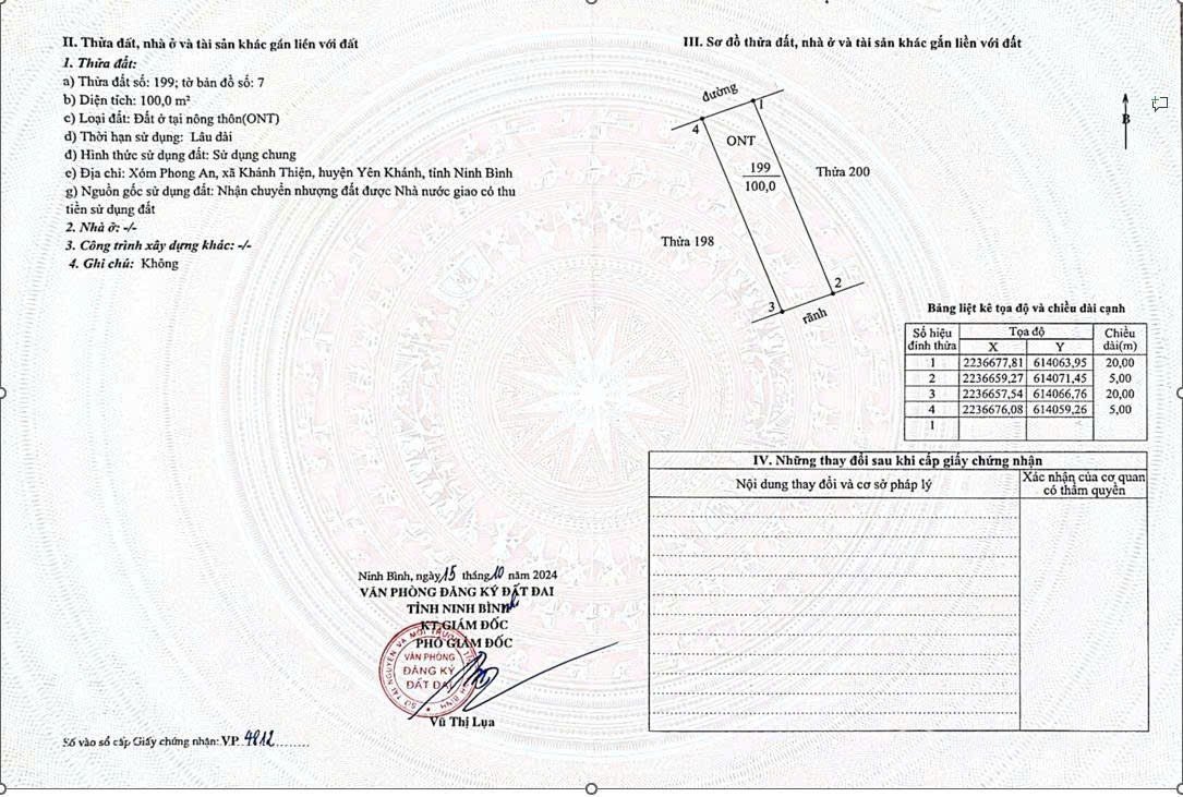 Bán đất thổ cư: HOT SỞ HỮU NGAY LÔ ĐẤT VỊ TRÍ ĐẮC ĐỊA Mặt Đường trục Bãi Đính Ki