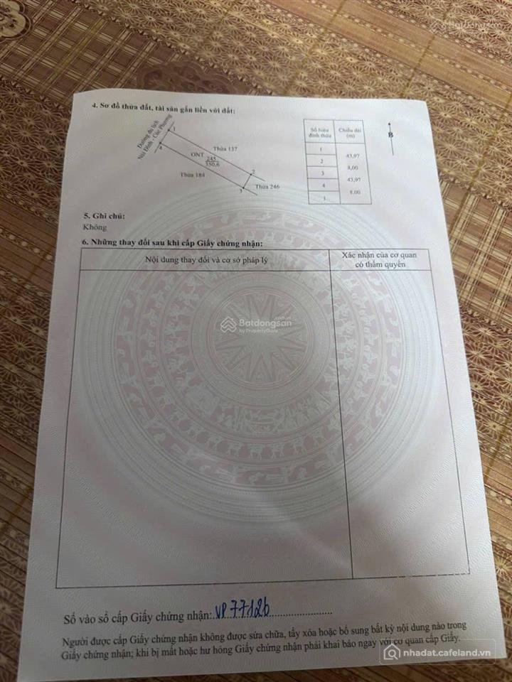 Bán đất thổ cư: Bán lô đất full thổ cư tại phú long ninh bình diện tích 350m², m