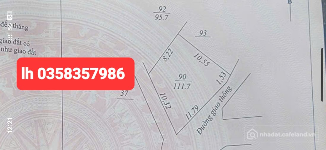 Bán nhà riêng: Bán nhà 111.7m² ngang 10.55m giá 4.95 tỷ Phường Tích Lương