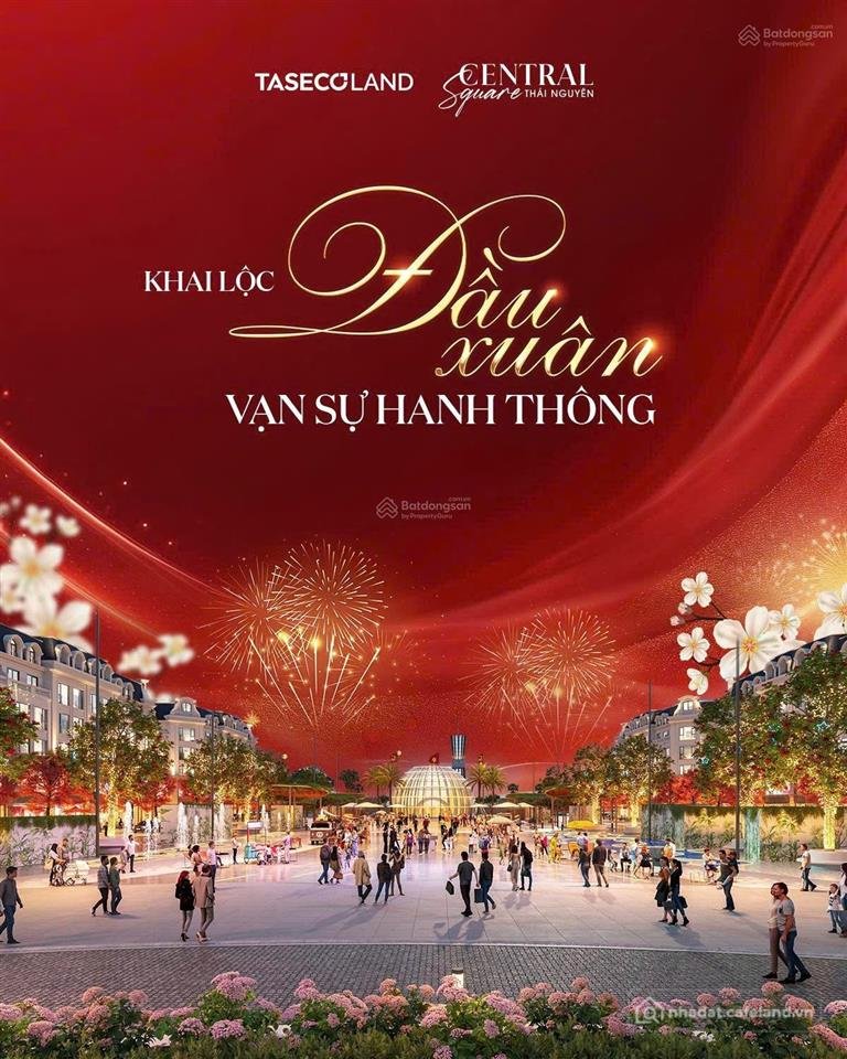 Bán nhà riêng: Duy nhất suất nội bộ mặt quảng trường central square thái nguyên