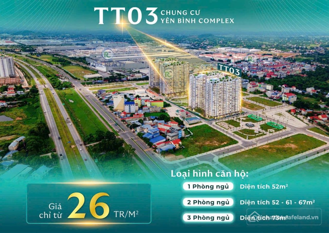 Bán căn hộ chung cư: CHUNG CƯ YÊN BÌNH COMPLEX - CĂN HỘ CAO CẤP TẠI PHỔ YÊN, THÁ