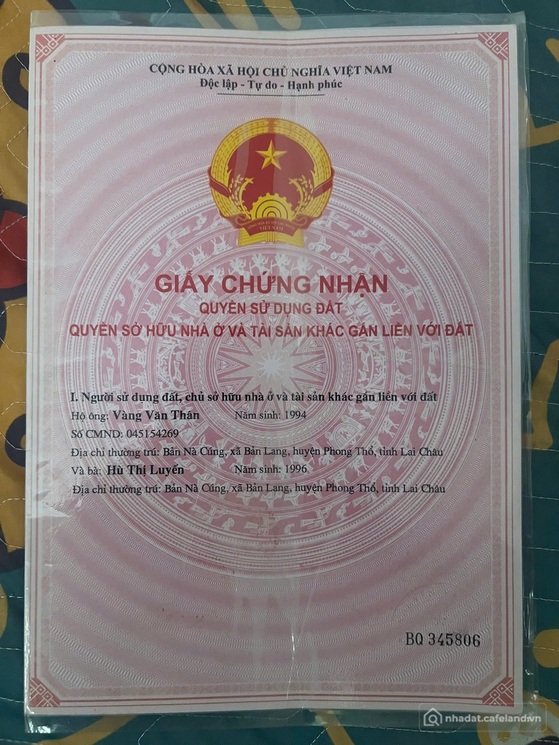 Bán đất thổ cư: BĐS giá rẻ