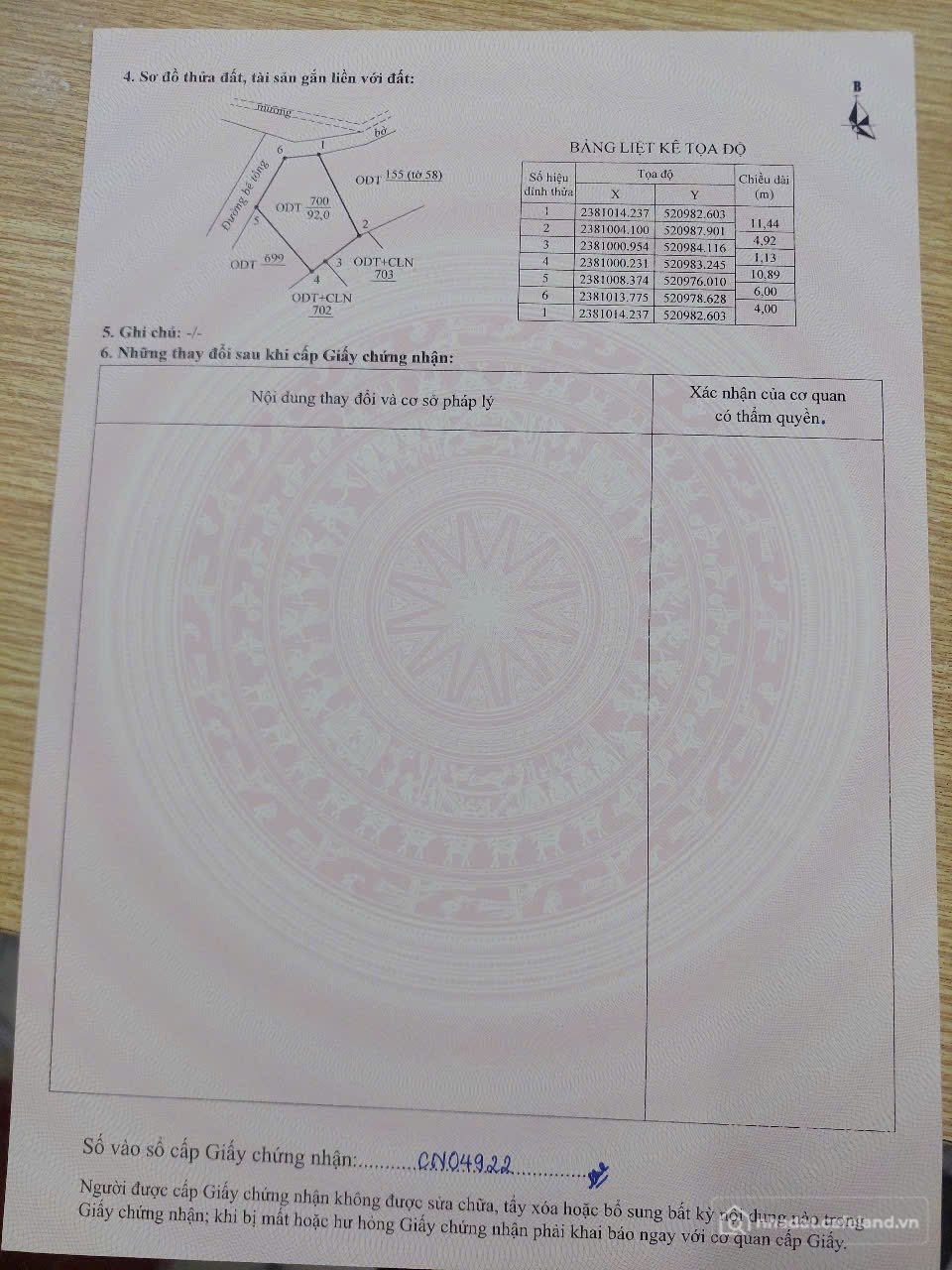 Bán đất thổ cư: Bán đất 92m² ngang 12m giá 1.25 tỷ Phường Móng Cái 2