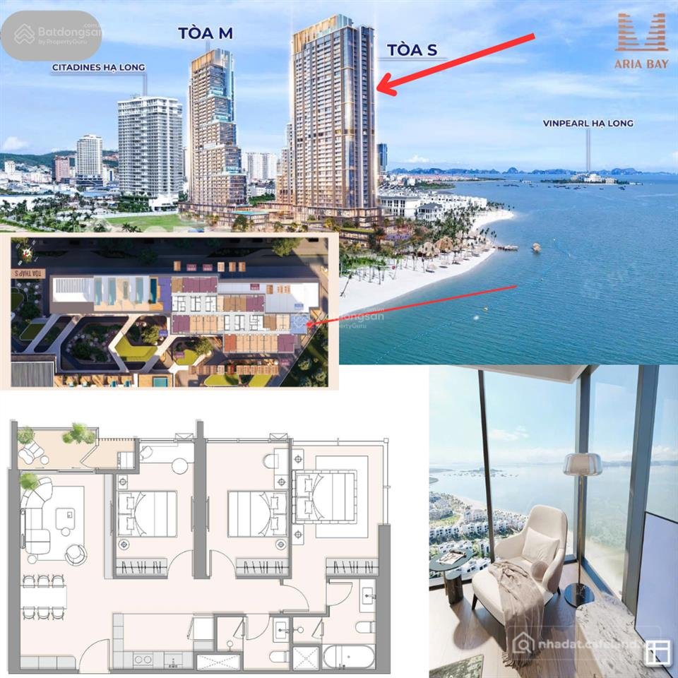 Bán căn hộ chung cư: Tòa aria bay bán xuất ngoại giao căn góc view vịnh, 3pn, 98