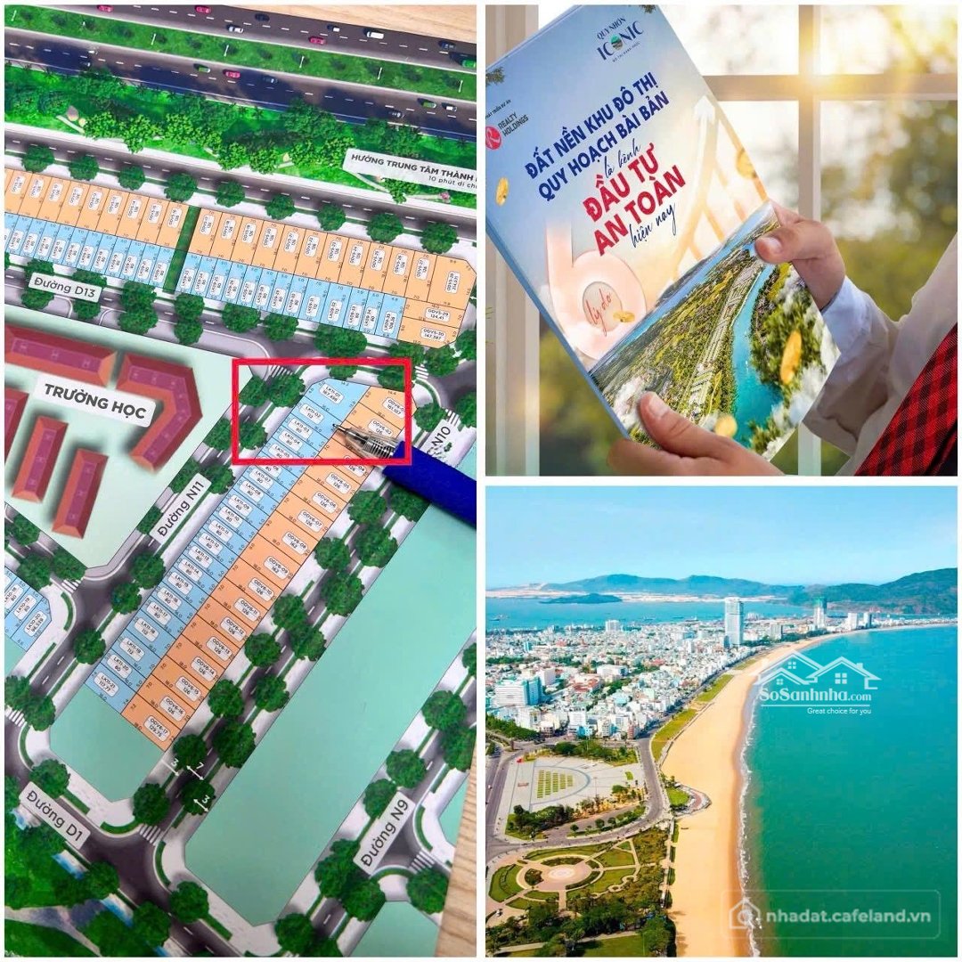 Bán đất thổ cư: Quy Nhơn Iconic Nền Nhà Phố, Pháp Lý Minh Bạch: Sổ đỏ Riêng Từng