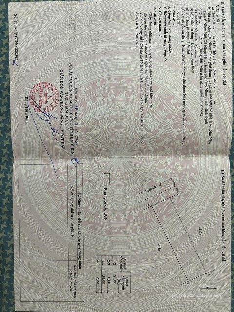 Bán đất thổ cư:  LÔ ĐẸP CHÍNH CHỦ – TÁI ĐỊNH CƯ NHƠN BÌNH – SỔ SẴN – GIÁ CHỐT 1