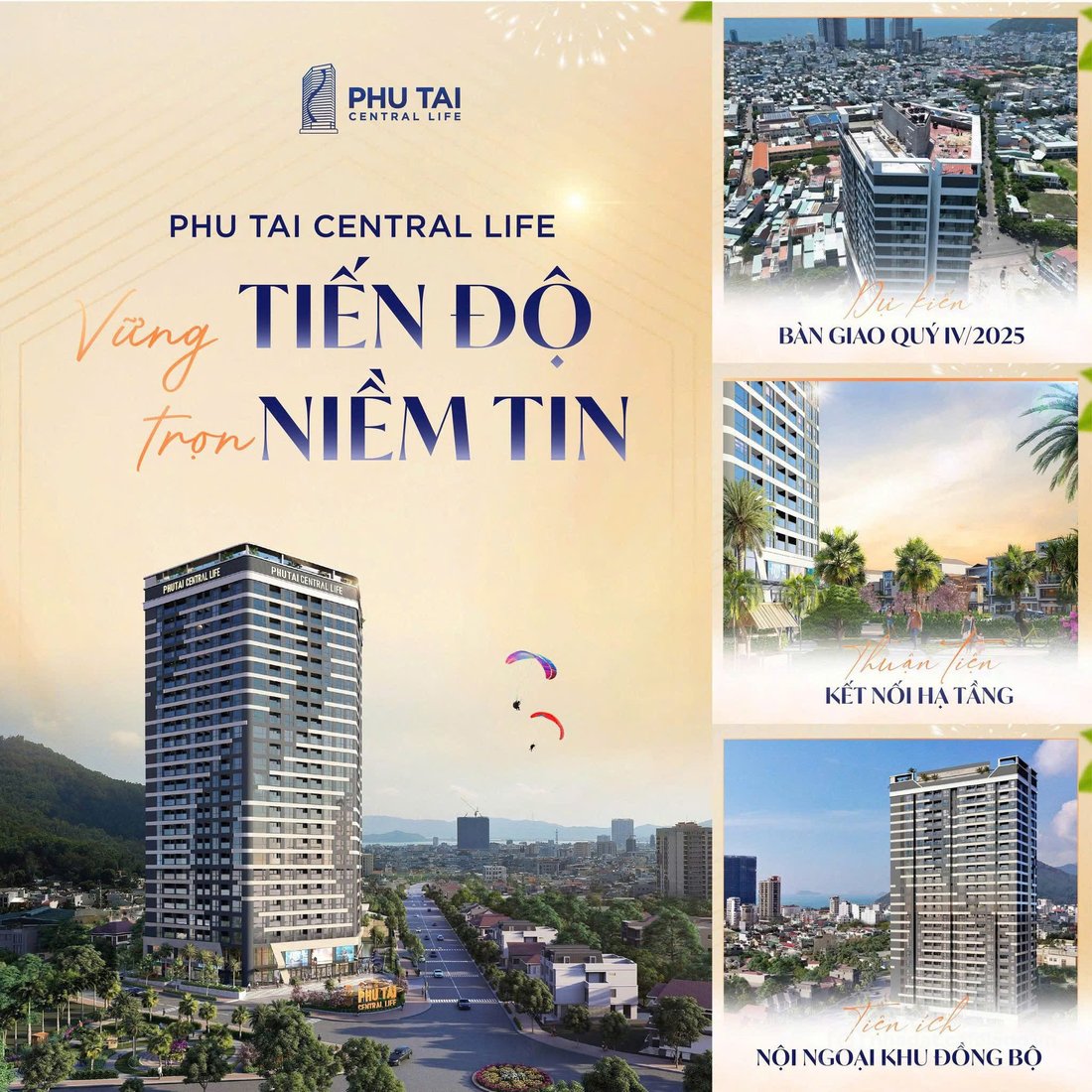 Bán căn hộ chung cư: GIÁ CHỈ TỪ 1.2 TỶ - PHÚ TÀI CENTRAL LIFE - TRUNG TÂM THÀNH 