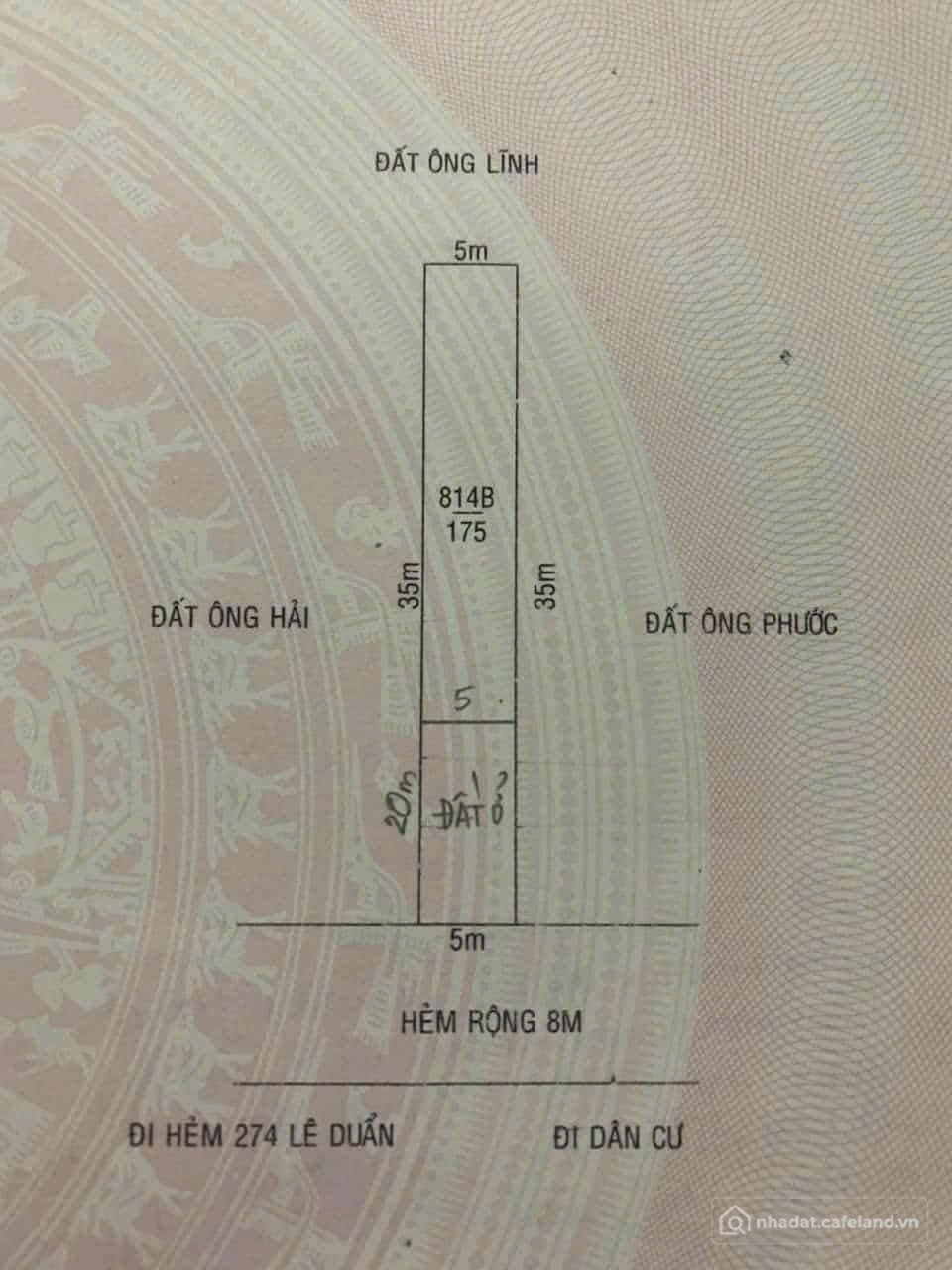 Bán đất thổ cư: ĐẤT THỔ CƯ 5*35 HẺM LÊ DUẨN LIỀN KỀ BỆNH VIỆN HOÀNG ANH GIA LAI