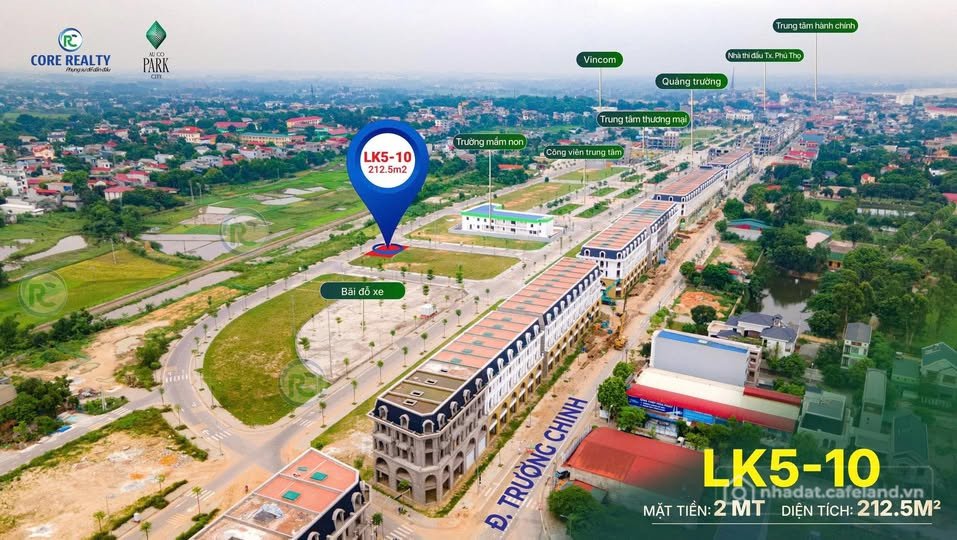 Bán đất thổ cư: 2 Căn Liền Kề Góc Cuối Cùng Tại Âu Cơ Park City – Hàng Hiếm Săn 