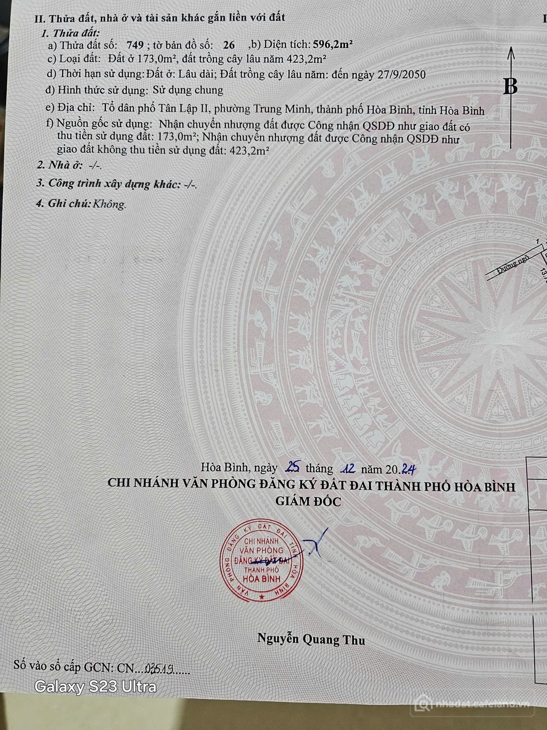 Bán đất thổ cư: Đất khu đô thị Casa de rio