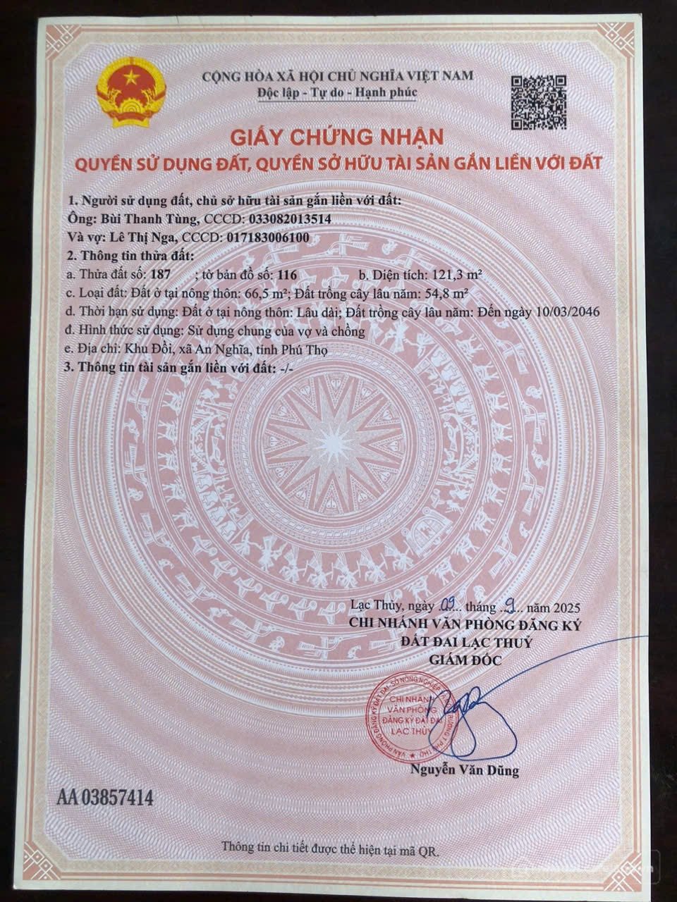 Bán đất thổ cư: Mặt đường mòn hồ chí minh