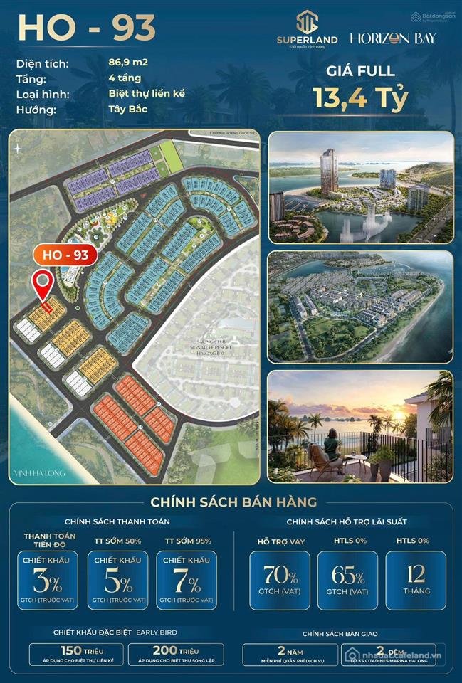 Bán nhà riêng: Horizon bay hạ long nhận nhà ngay sổ đỏ trao tay chỉ cần bỏ 3 tỷ 