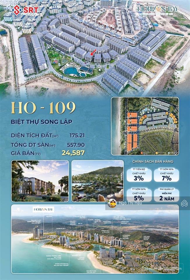Bán nhà riêng: Bán biệt thự song lập tại horizon bay hạ long, 5 tầng, chiết khấu