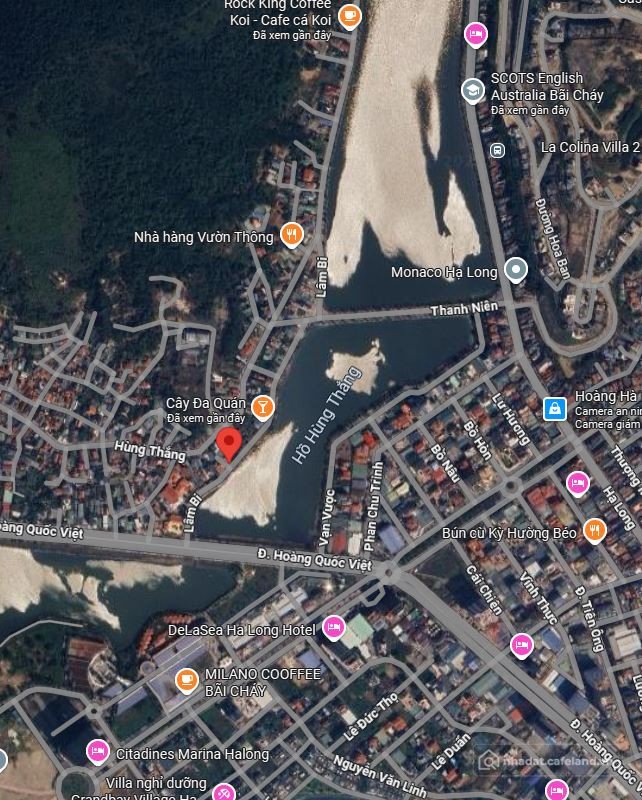 Bán đất thổ cư: Bán lô đất góc 2 Mặt tiền mặt hồ Hùng Thắng, Hạ long