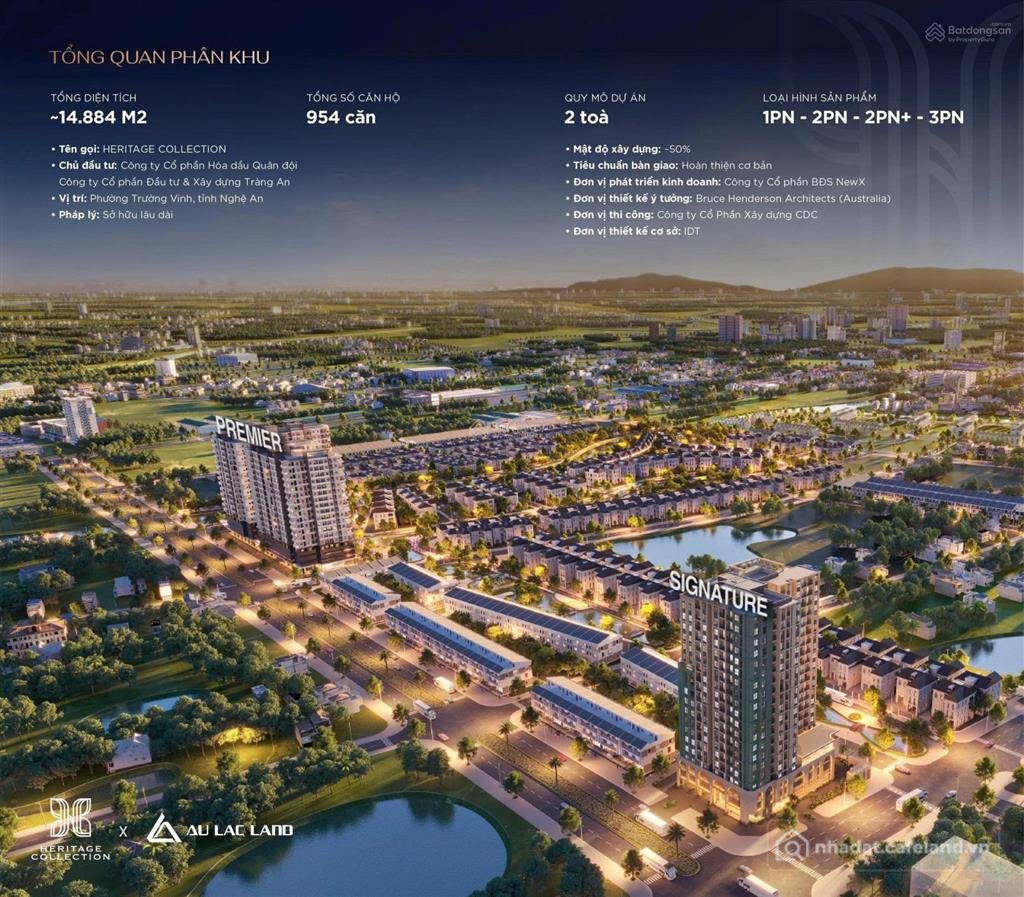 Bán căn hộ chung cư: Cập nhật bảng hàng căn hộ cao cấp vinh heritage. chiết khấu