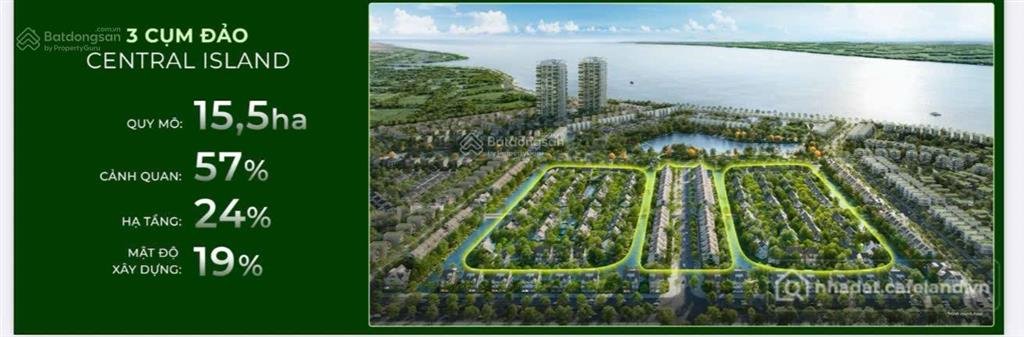 Bán nhà riêng: Quỹ căn biệt thự phân khu central island đảo trung tâm vị trí suấ