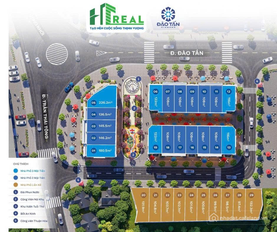 Bán nhà riêng:  CHỈ CÒN VÀI CĂN CUỐI CÙNG – ĐÀO TẤN DIAMOND CITY 