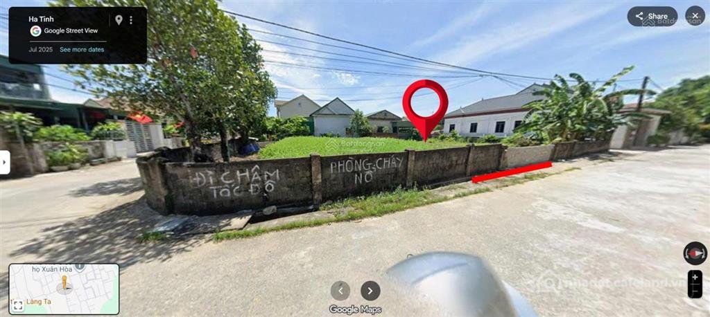 Bán đất thổ cư: Bán lô đất khối 9 xuân an, diện tích 110m2, đường thông, ô tô tr
