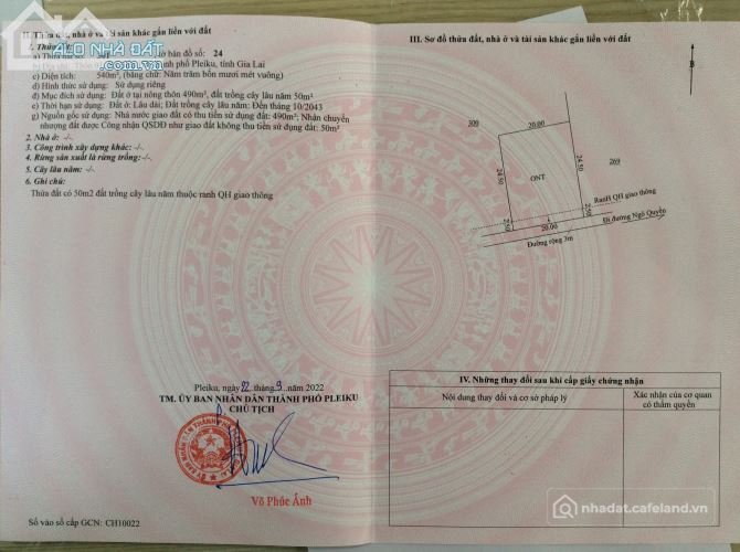 Bán đất thổ cư: Đất gần khu công nghiệp Trà Đa xã Biển Hồ diện tích 10*25m