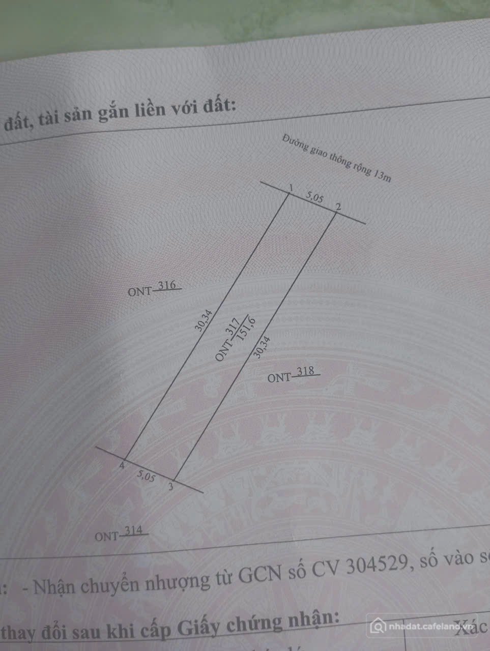 Bán đất thổ cư: 1 lô duy nhất tại Minh Sơn
