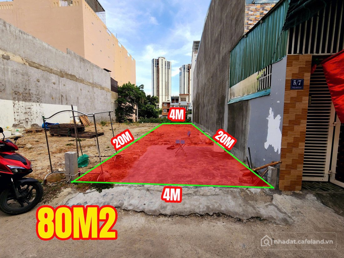 Bán đất thổ cư: BÁN ĐẤT GẦN BIỂN - KHU DÂN CƯ HÒN XỆN - ĐƯỜNG TRIỆU QUỐC ĐẠT - N