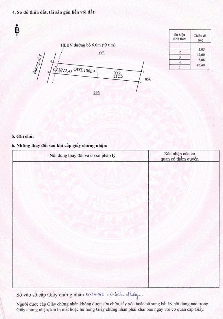 Bán đất thổ cư: Bán đất 210m2 ở khu công nghiệp Minh Hưng - Bình Phước