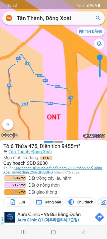 Bán đất thổ cư: Nhà Đất Tân Thành Đông xoài Bình Phước