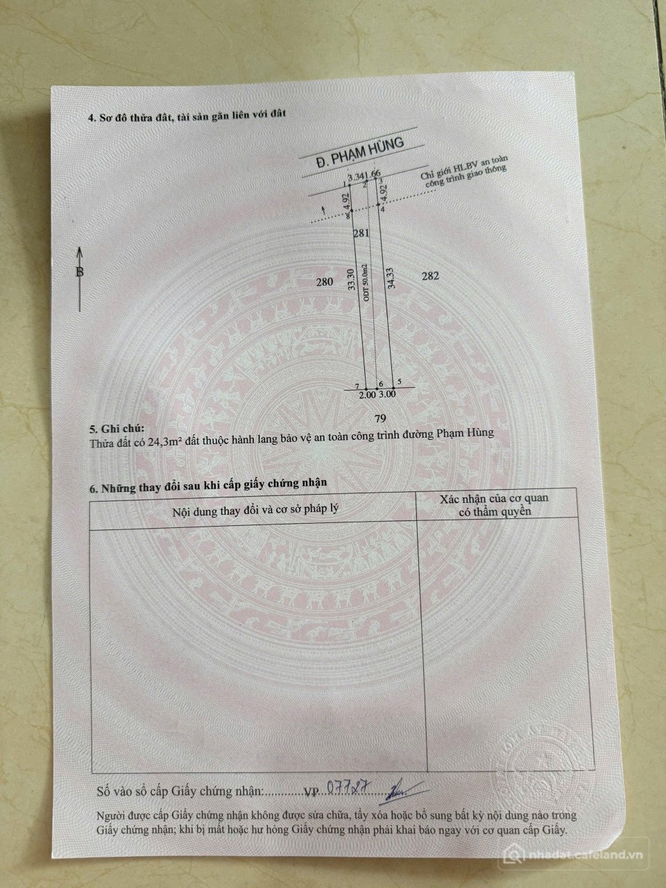 Bán đất thổ cư: Bán đất Phạm Hùng đoạn Tole Hoa Sen 452.7m² ngang 10m giá 3.6 tỷ