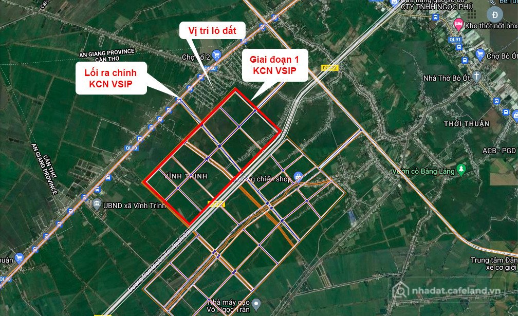 Bán đất thổ cư: CẦN BÁN ĐẤT THỔ CƯ KHU CN VSIP CẦN THƠ - GIÁ ĐẦU TƯ