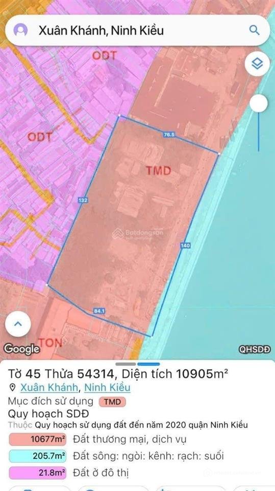 Bán đất thổ cư: Quỹ đất 1.1ha ptda resort hotel mt sông 140m xuân khánh, ninh ki