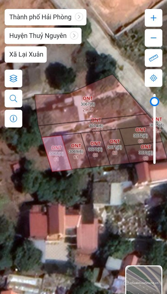 Bán đất thổ cư: Bán đất 60m² 320 triệu tại Xã Lại Xuân Thuỷ Nguyên. liên hệ 0362