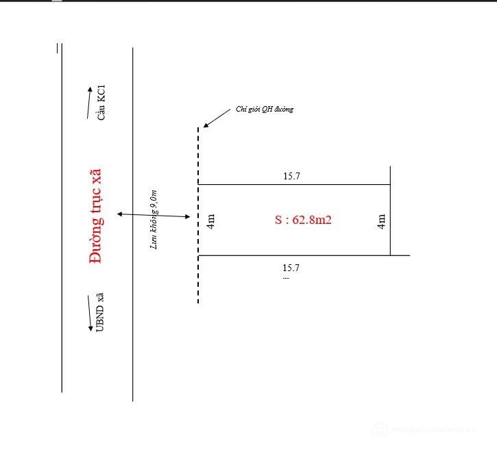 Bán đất thổ cư: Chính chủ bán đất mặt đường rộng 10m